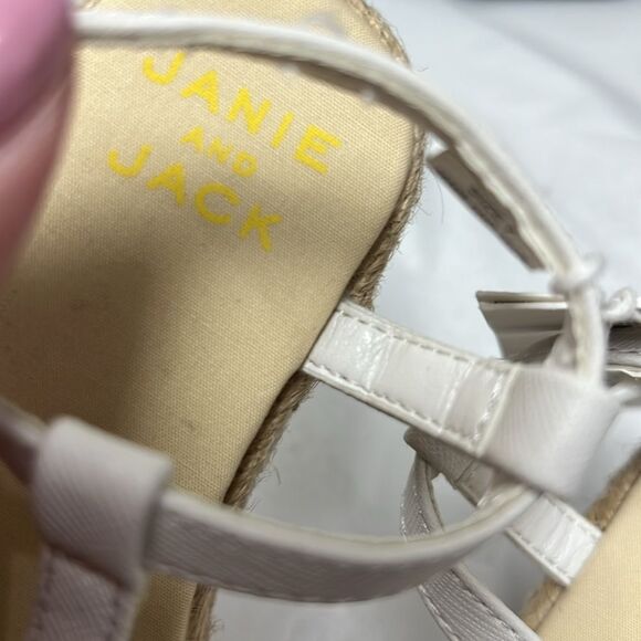 Janie and Jack 100048261 Collections White Lemon Sandals NWT size 7 - Picture 6 of 9